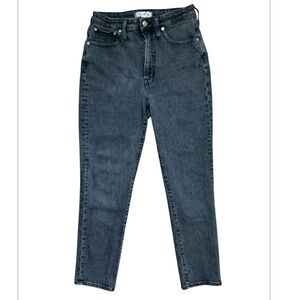 Madewell The Curvy‎ Perfect Vintage Jean Black Wash High Rise Size 2